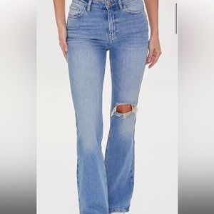 Flared jeans. Worn once.